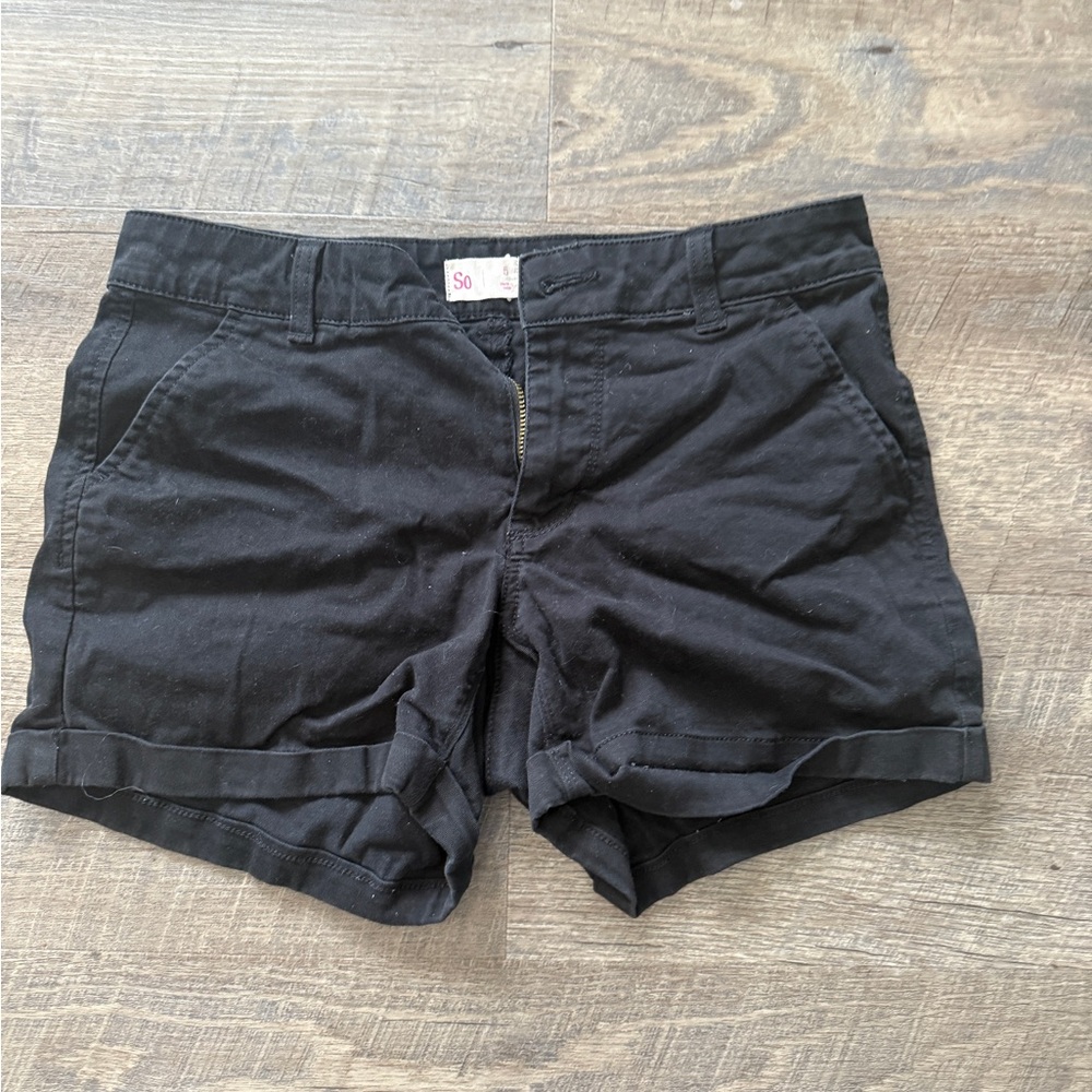 SO Women's Black Bermuda Shorts